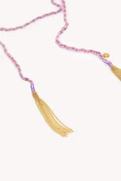 Hoss Intropia Joalharia E Bijuteria-Colar longo trançado Nicole. Dourado