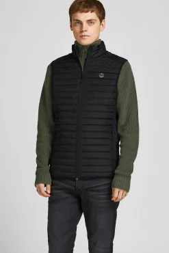 Jack & Jones Coletes-Colete acolchoado preto
