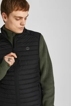Jack & Jones Coletes-Colete acolchoado preto