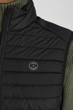 Jack & Jones Coletes-Colete acolchoado preto