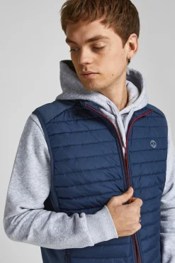 Jack & Jones Coletes-Colete acolchoado azul