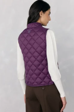 Pedro del Hierro Coletes-Colete acolchoado P&uacute;rpura