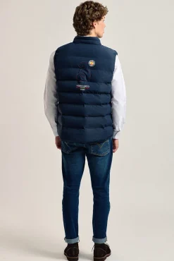 Valecuatro Coletes-Colete acolchoado marinho modelo Spain Shield Azul