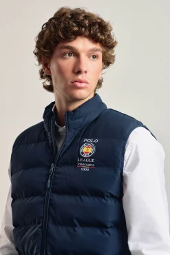 Valecuatro Coletes-Colete acolchoado marinho modelo Spain Shield Azul