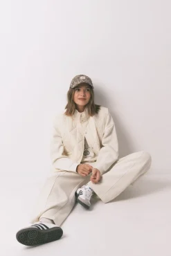 Women'secret Roupões-Colete acolchoado branco bege