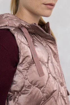 Pedro del Hierro Coletes-Colete acolchoado capuz Rosa