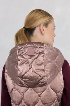 Pedro del Hierro Coletes-Colete acolchoado capuz Rosa