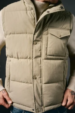 OOTO Coletes-Colete acolchoado com bolso Tostado