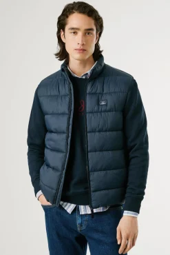 Pepe Jeans Coletes|Ultralights-Colete acolchoado com fecho de zíper azul