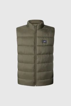 Pepe Jeans Coletes|Ultralights-Colete acolchoado com fecho de zíper verde