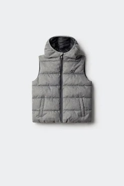 Springfield Kids Sobretudos-Colete acolchoado infantil cinzento