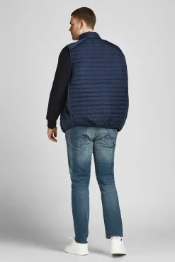 Jack & Jones PLUS Coletes-Colete acolchoado leve PLUS azul