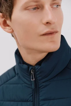 Cortefiel Sobretudos|Ultralights-Colete acolchoado ultraleve Azul