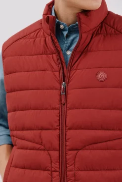 Cortefiel Coletes|Sobretudos-Colete acolchoado ultraleve Vermelho