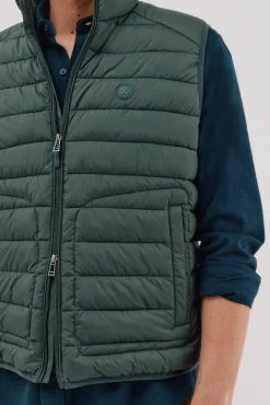 Cortefiel Coletes|Sobretudos-Colete acolchoado ultraleve Verde