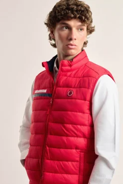 Valecuatro Coletes-Colete acolchoado com faixa Vermelho