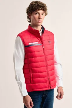 Valecuatro Coletes-Colete acolchoado com faixa Vermelho