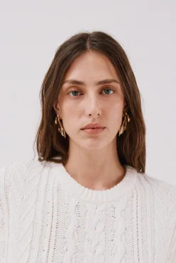 Cortefiel Coletes-Colete com botões laterais Ecru