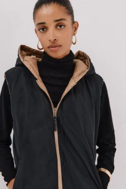 Cortefiel Coletes|Casacos-Colete comprido reversível Tostado