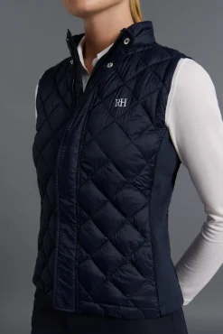 Pedro del Hierro Sobretudos|Casacos-Colete de golfe acolchoado Azul