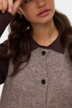 Vero Moda Coletes-Colete de malha Castanho