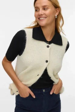 Vero Moda Coletes-Colete de malha Tostado