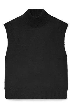 Vero Moda Coletes-Colete de malha de gola alta Preto