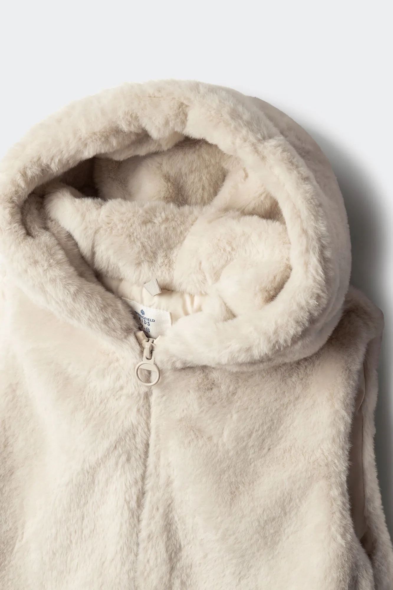 Springfield Kids Sobretudo-Colete de pele de menina azul