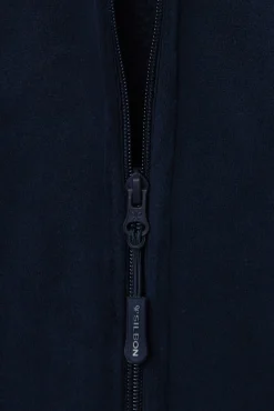 Silbon Coletes-Colete de polar clássico Azul