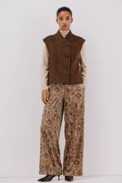 Cortefiel Coletes-Colete feminino oversized Castanho