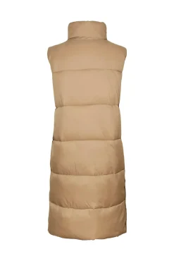 Vero Moda Coletes-Colete midi Colete feminino Castanho