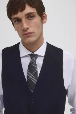 Pedro del Hierro Coletes-Colete sob medida Azul