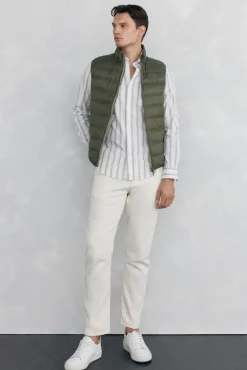 Pedro del Hierro Coletes|Sobretudos-Colete ultraleve Verde