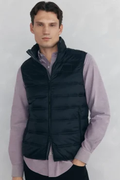 Pedro del Hierro Coletes|Sobretudos-Colete ultraleve Preto