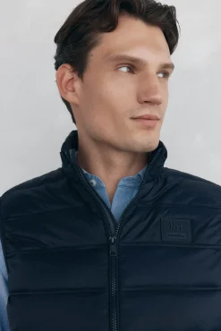 Pedro del Hierro Coletes|Sobretudos-Colete ultraleve Azul