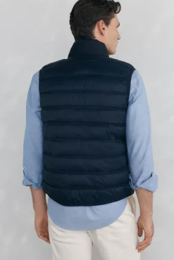 Pedro del Hierro Coletes|Sobretudos-Colete ultraleve Azul