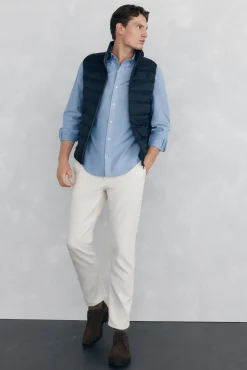 Pedro del Hierro Coletes|Sobretudos-Colete ultraleve Azul