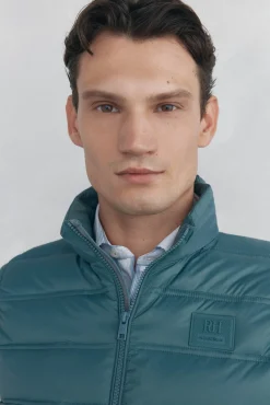 Pedro del Hierro Coletes|Sobretudos-Colete ultraleve Turquesa