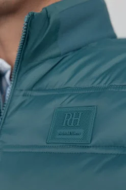 Pedro del Hierro Coletes|Sobretudos-Colete ultraleve Turquesa