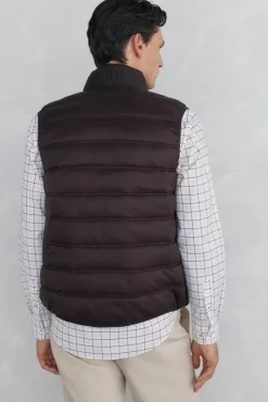 Pedro del Hierro Coletes|Sobretudos-Colete ultraleve Marrom