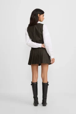 Silbon Coletes-Colete xadrez colete Verde