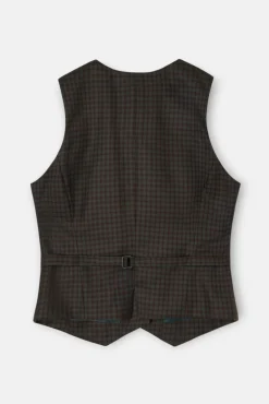 Silbon Coletes-Colete xadrez colete Verde