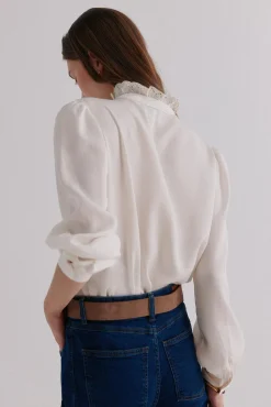 Hoss Intropia Blusas-Colette. Blusa bordada Ecru