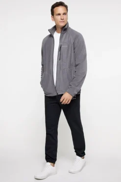 Columbia Sweatshirts-Fast Trek™ fecho-éclair com polar para homem cinzento