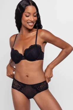 Dorina Roupa Interior-Com enchimento Emersyn, pacote com 2 unidades preto