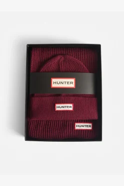 Hunter Cachecol-Conjunto de boné e cachecol Vermelho