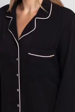 Dorina Pijamas-Conjunto de pijama Charli com T-shirt e calças preto