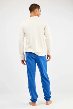 Gisela Pijamas-Conjunto de pijama malha Tom & Jerry bege