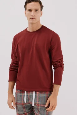 Cortefiel Pijamas-Conjunto de pijama malha e tecido Granada