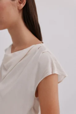 Hoss Intropia Blusas-Constança. Blusa drapeada Ecru